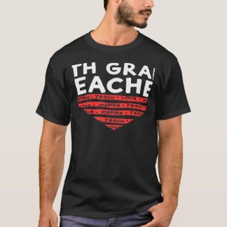 T-shirt Valentines Day 4th Grade Teacher Appreciation Hear