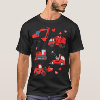 T-shirt Valentines Day Boys Enfants Toddler Construction T