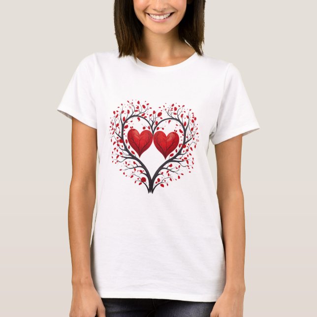 T-shirt Valentines Day Hearts (Devant)