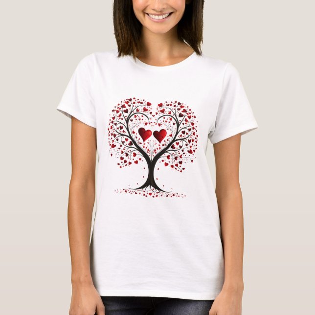 T-shirt Valentines Day Hearts (Devant)