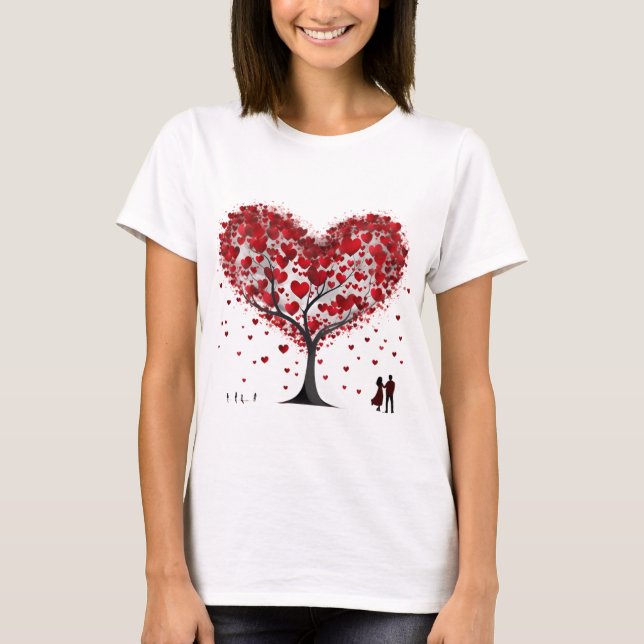 T-shirt Valentines Day Hearts (Devant)