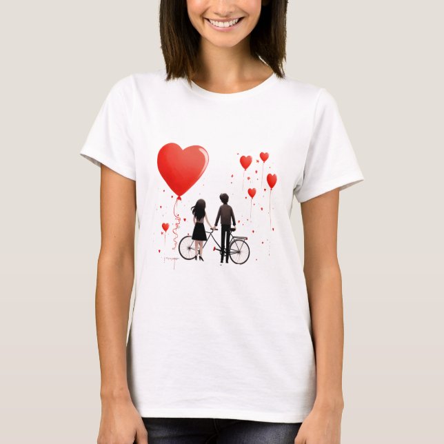 T-shirt Valentines Day Hearts (Devant)