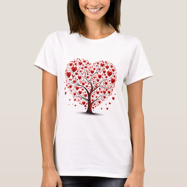 T-shirt Valentines Day Hearts (Devant)