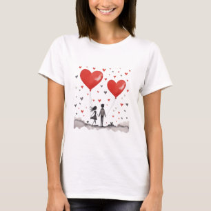 T-shirt Valentines Day Hearts