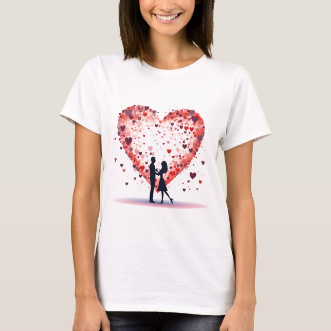 T-shirt Valentines Day Hearts (Devant)