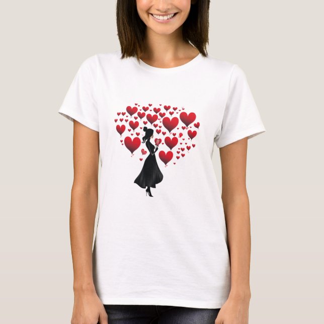T-shirt Valentines Day Hearts (Devant)