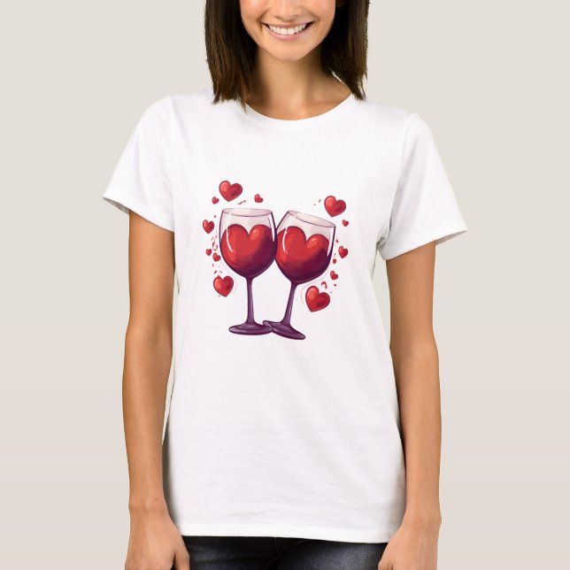 T-shirt Valentines Day Hearts (Devant)