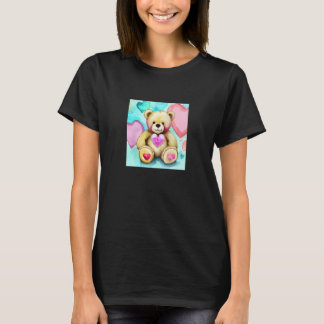 T-shirt Valentine's Day Love Heart Bear Teddy Girlfriend F
