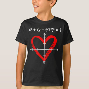 T-shirt Valentines Day Love Math Equitation Mathématicien