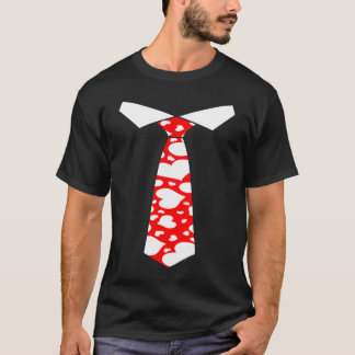 T-shirt Valentines Day Neck Tie Heart Youth Kids Boys Men 