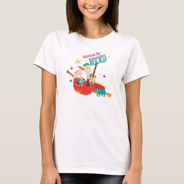 T-shirt Valentines Day Rocks (Devant)