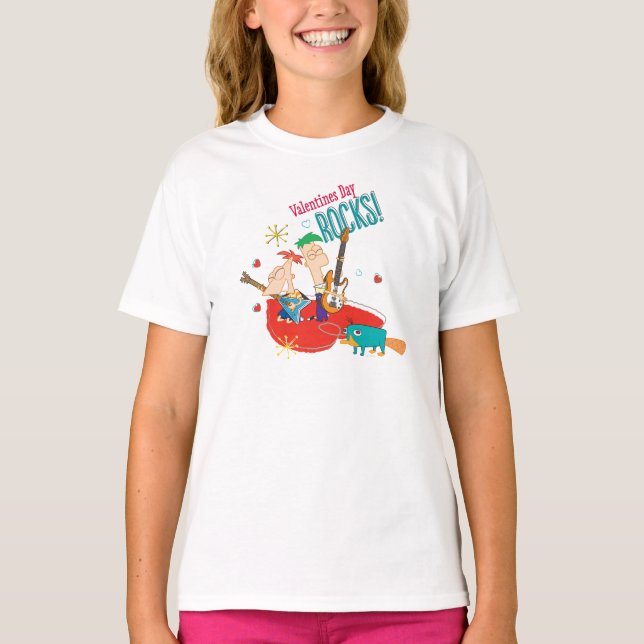 T-shirt Valentines Day Rocks (Devant)