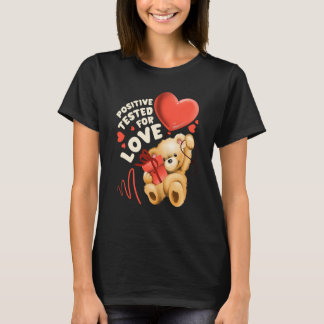 T-shirt Valentine's day teddy bear with heart balloon