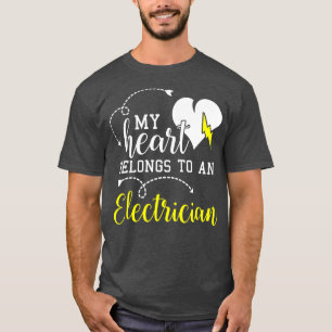 T-shirt Valentines Jour Cadeaux pour lui Son Electricien