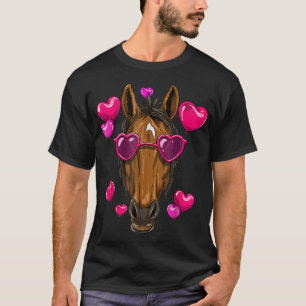 T-shirt Valentines Jour Cheval Drôle Cheval Amant Cheval C