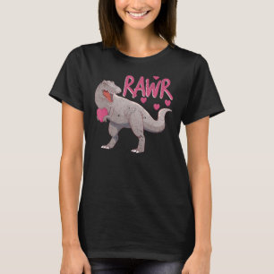 T-shirt Valentines Jour Dinosaure RAWR rex Tyrannosaurus