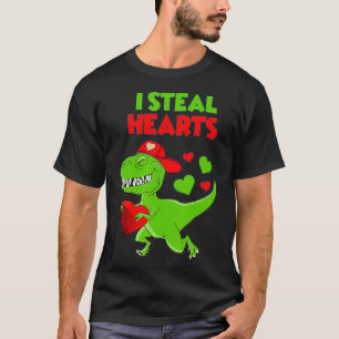 T-shirt Valentines Jour Enfants Dinosaur TRe Lover I Steal