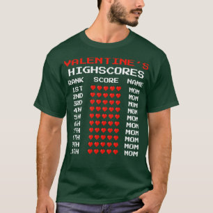 T-shirt Valentines Jour Enfants Garçons Retro Jeux Vidéos