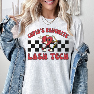 T-shirt Valentines Jour Lash Technicien Valentine Lash Tec
