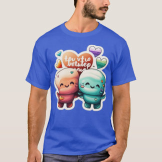 T-shirt valentines jour mieux ensemble avec amour
