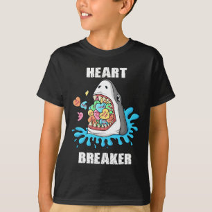 T-shirt Valentines Jour Requin Coeur briseur Amusants Garç