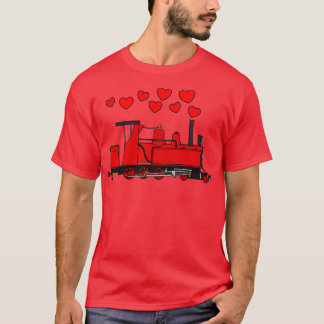 T-shirt Valentines Train à vapeur Mariage Anniversaire Rai