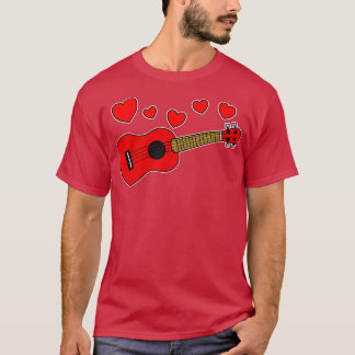 T-shirt Valentines Ukulele Ukulelist Musicien Mariage
