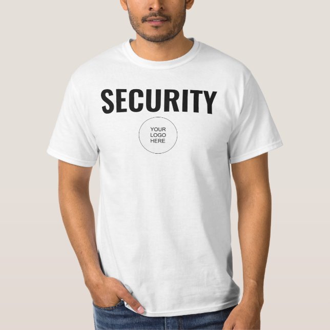 T-shirt Valeur double face personnalisée Mens Sécurité du  (Devant)