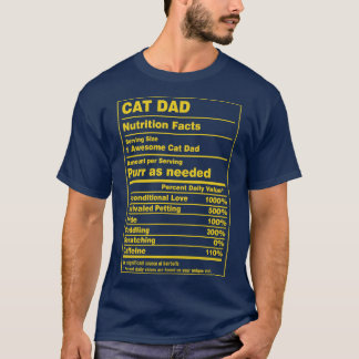 T-shirt Valeur nutritive Chat Papa