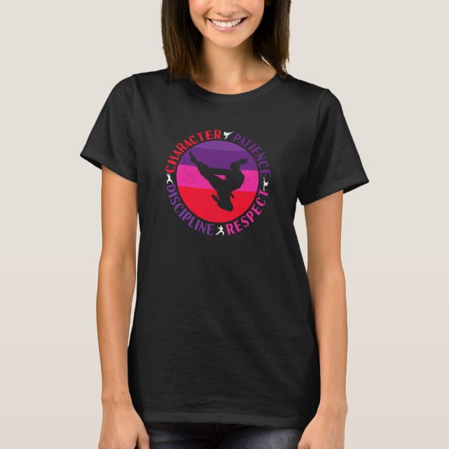 T-shirt Valeurs fondamentales des arts martiaux - Karate (Devant)