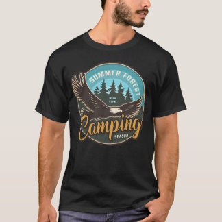 T-shirt VALKYRIE SAISON DE CAMPING EN FORÊT D'ÉTÉ garçon