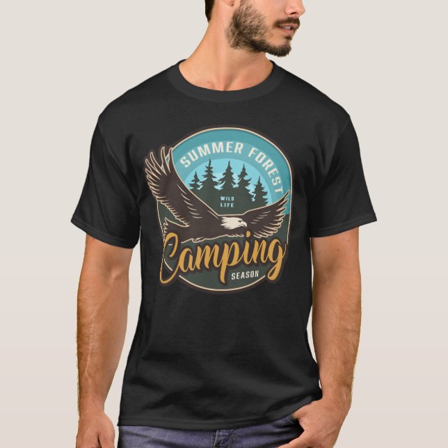 T-shirt VALKYRIE SUMMER FOREST CAMPING SEASON boy (Devant)