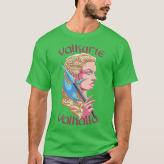 T-shirt Valkyrie Valhalla Valkyrie Viking Shield Maiden