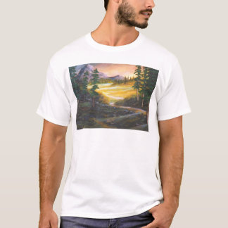 T-shirt Vallée de montagne rocheuse