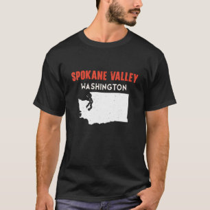T-shirt Vallée de Spokane Washington États-Unis État Améri