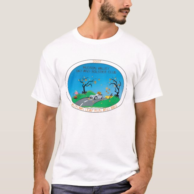 T-shirt Vallée du Hudson chemise de course de feuille de (Devant)