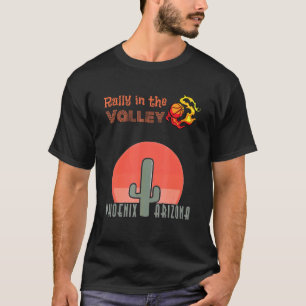 T-shirt Vallée Oop Phoenix Retro Vintage Flaming Baske