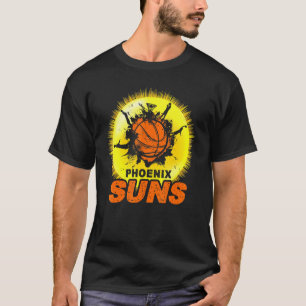 T-shirt Vallée Pixel Sun Rise Phoenix Arizona Basketba