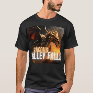 T-shirt Valley Falls Dragons mascot family