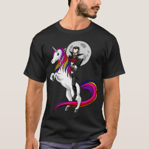 T-shirt Vampire chevauchant une licorne