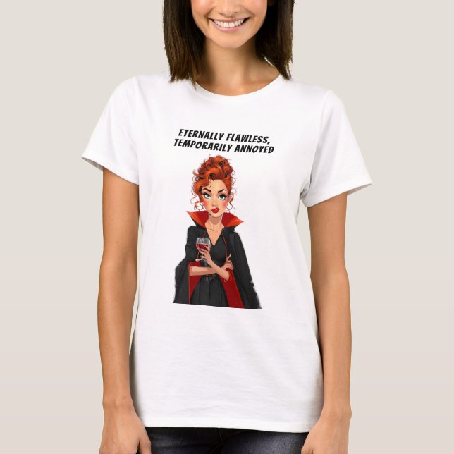 T-shirt Vampire éternel sans faute Ms Sass (Devant)