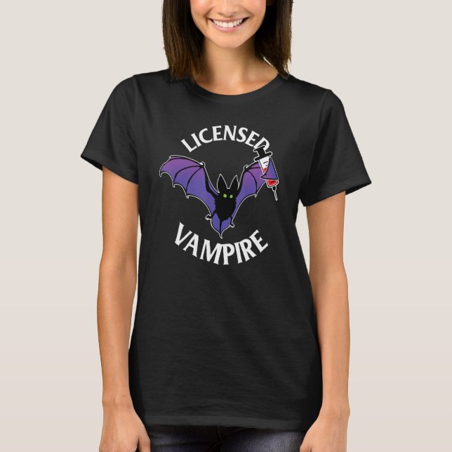 T-shirt Vampire   Phlebotomy Phlebotomist Technician Nurse (Devant)