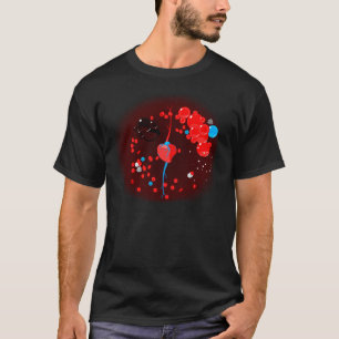 T-shirt Vampire tourbillonné