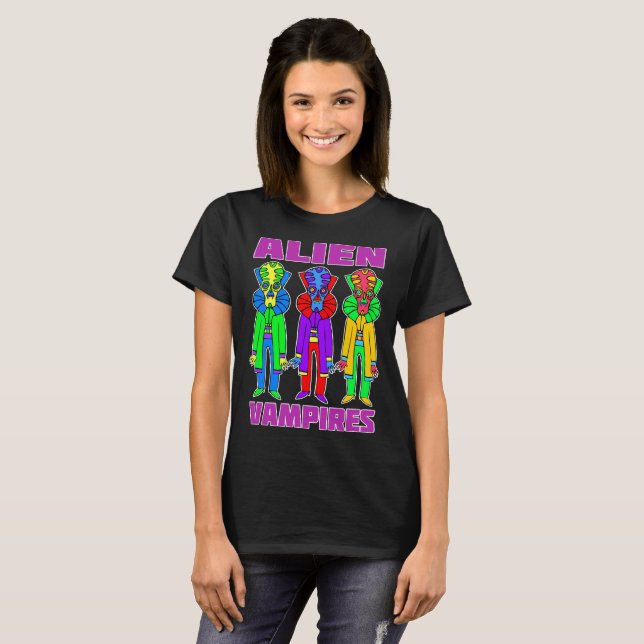 T-shirt Vampires Aliens #2 (Devant entier)