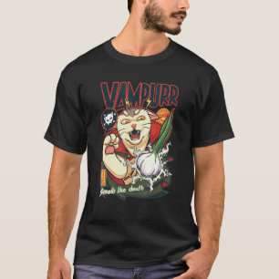 T-shirt Vampurr vs Ail Vampire Paws Vampire Chat Halloween
