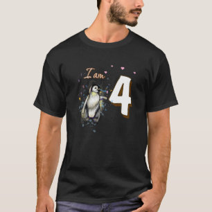 T-shirt Van de pingouin pour le 4e anniversaire