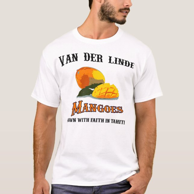 T-shirt Van Der Linde Mangoes Gagne Avec Le Joueur De Foi (Devant)