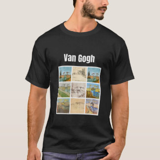 T-shirt Van Gogh Bridge Art moderne Art Vintage Retro Grap