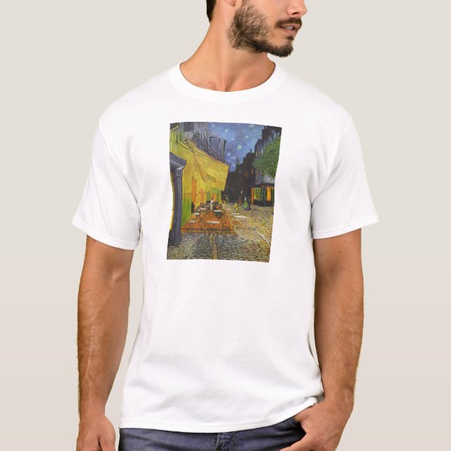 T-shirt Van Gogh Cafe Terrasse Post-impressionniste (Devant)