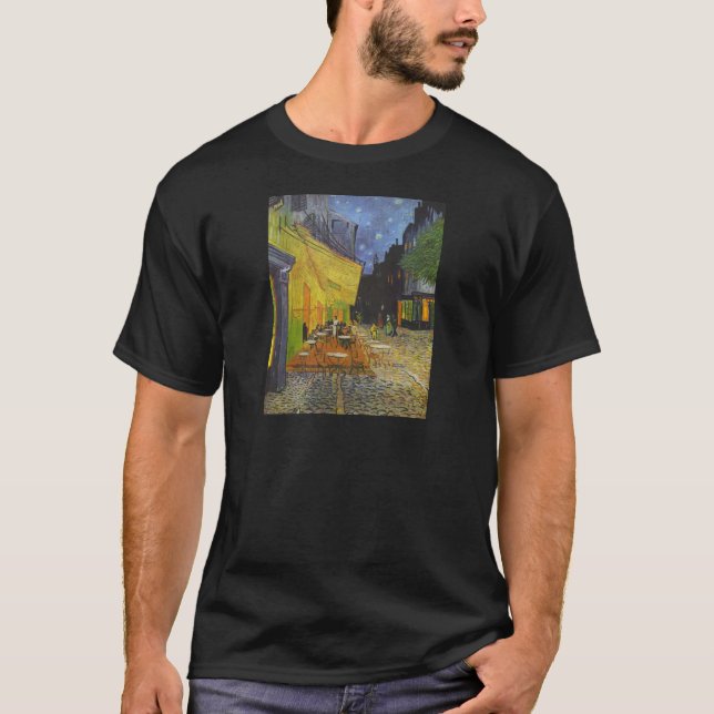 T-shirt Van Gogh Cafe Terrasse Post-impressionniste (Devant)